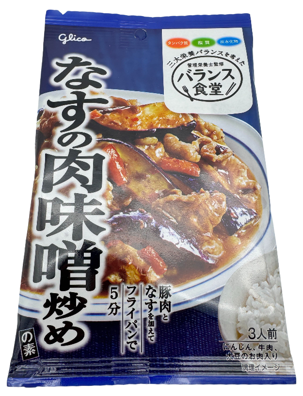 Glico Balance Shokudo Auberginen- und Fleisch-Miso-Pfannengericht-Basis, 78 g