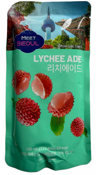 Koreanisches Erfrischungsgetränk im Beutel Litschigeschmack , 230 ml