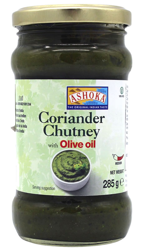 Koriander Chutney mit Olivenöl, 285 g