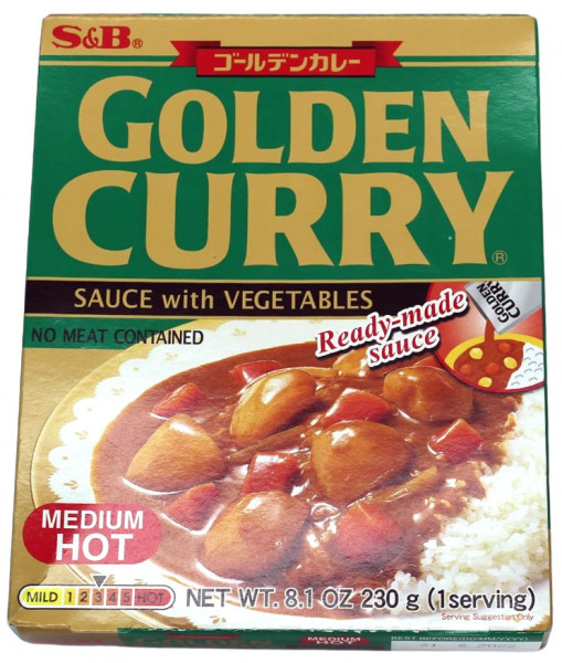 Golden Curry Currysauce mit Gemüse mittelscharf, 230 g