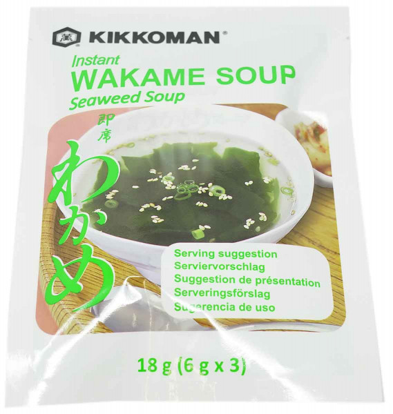 KIKKOMAN Instant Miso Suppe Wakame, 18 g
