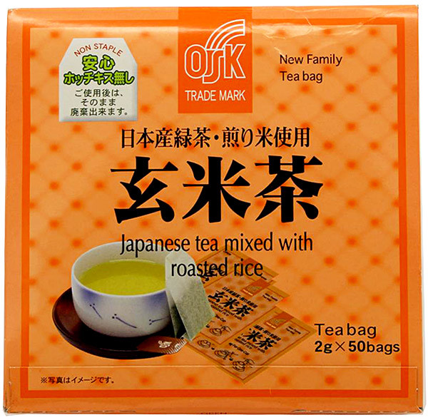 OSK Genmaicha grüner Tee, 50 Teebeutel je 2 g