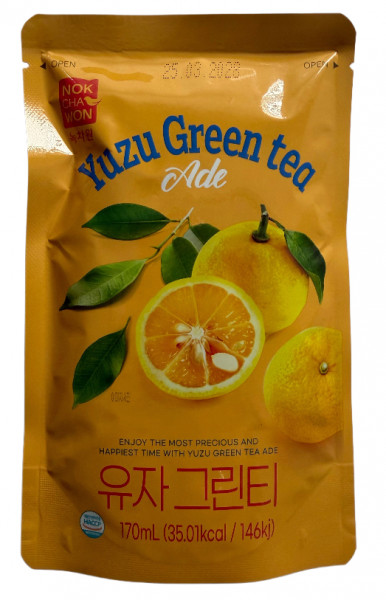NOKCHAWON, Limonade mit Grüntee und Yuzu-Geschmack, 170 ml