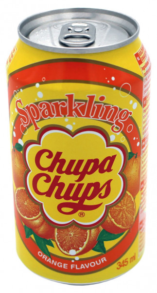 Chupa Chups Sparkling Soda Orange, 345 ml