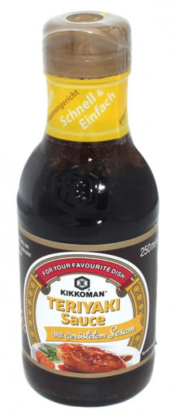 KIKKOMAN Teriyaki Sauce mit Sesam, 250 ml