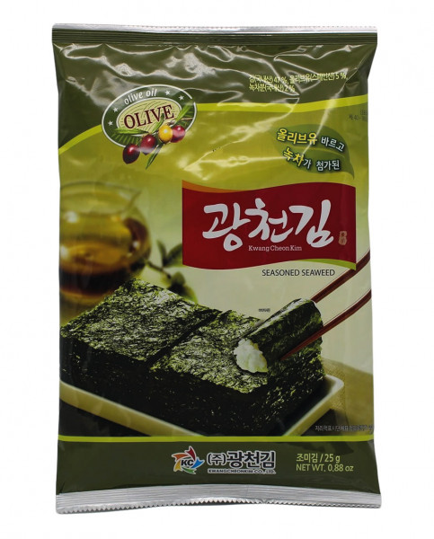 Gewürzter Nori-Seetang mit Olivenöl und grünem Tee, 25 g