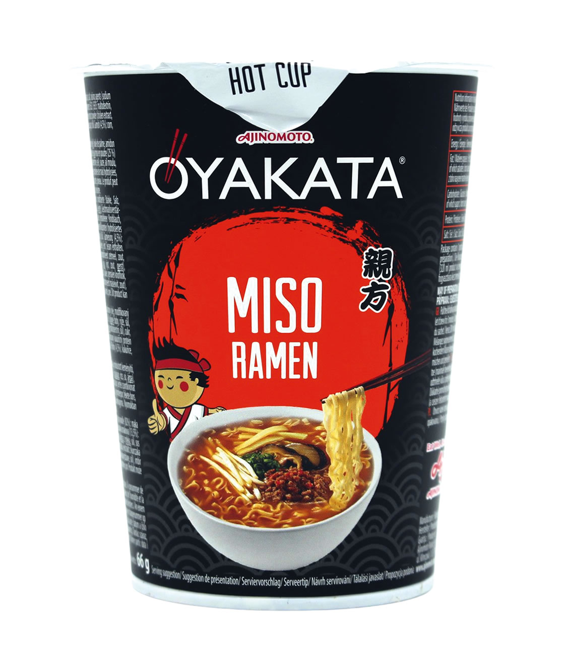 Oyakata Instant Miso Ramen Nudelsuppe Sojapastengeschmack, 66 g
