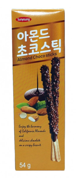 Mandel Big Choco Sticks, 54 g