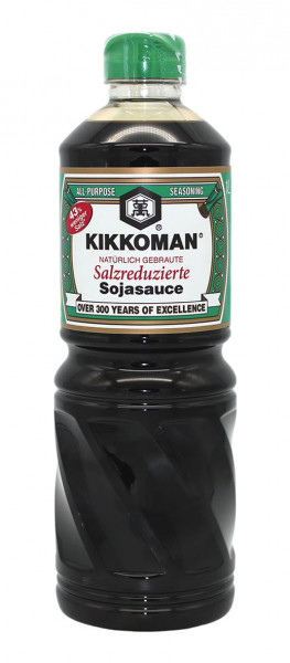 KIKKOMAN Sojasauce salzreduziert, 1 L