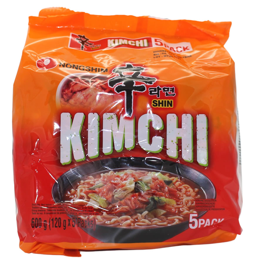 Nongshim Shin Ramen Kimchi, 5x 120 g