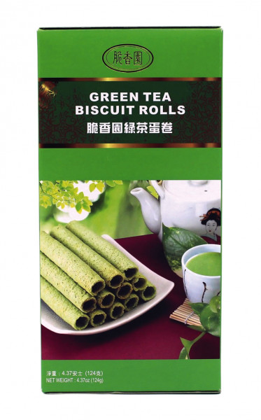 Keksrolle mit grünem Tee, 124 g