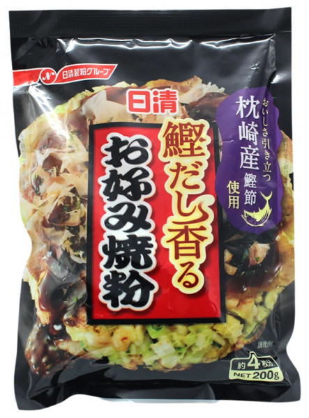 NISSHIN Würzmischung für Okonomi-Yaki, japanische Pfannkuchen, 200 g