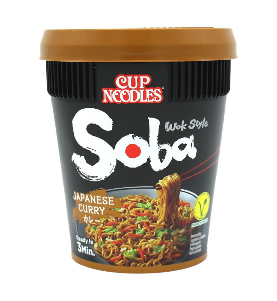 Nissin Soba Curry Cup Nudeln, 90 g