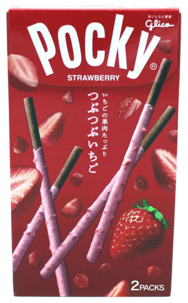 Pocky Schokolade Tubutubu Erdbeere, 55 g